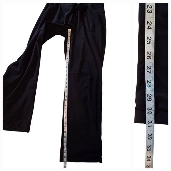 Athleta Lined Athletic Pants, Wide leg, drawstring waist, Drawstring At Ankles - Picture 6 of 12
